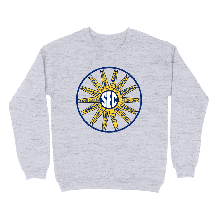 ARKANSAS SEC PINWHEEL SWEATSHIRT-Sport Grey