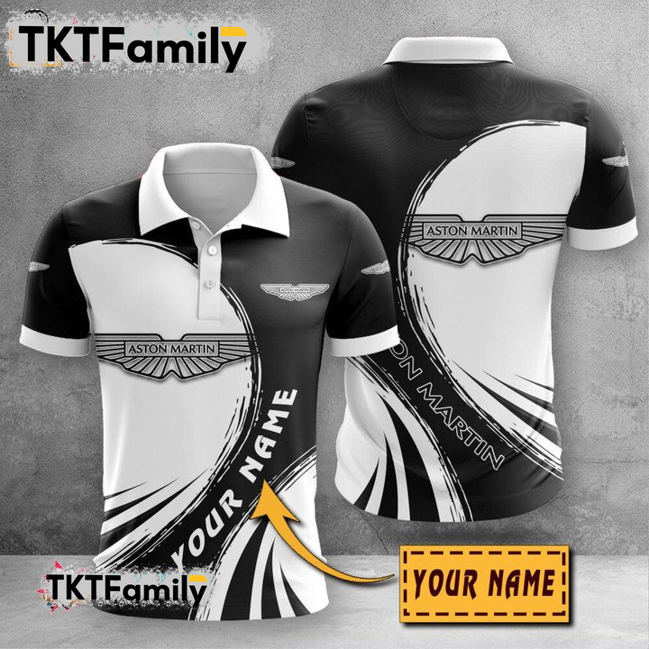 ASTON MARTIN Custom Name 3D Polo Shirt TKT Familys