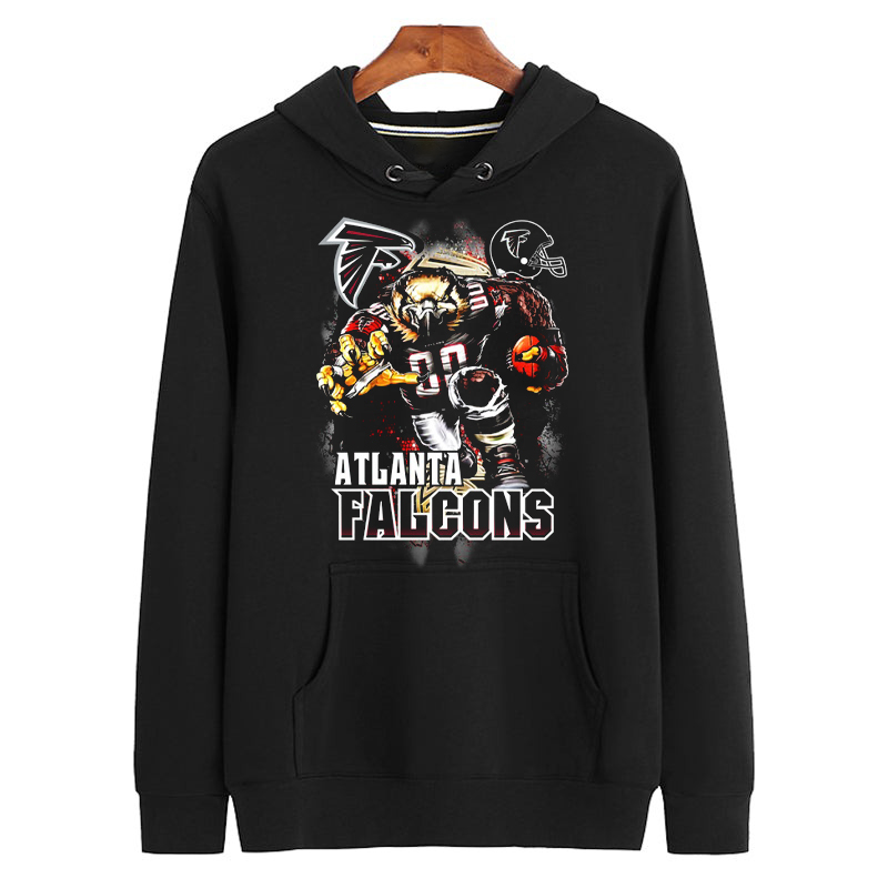 ATLANTA FALCONS National Football League Retro Bootleg Graphic Unisex Hoodie 