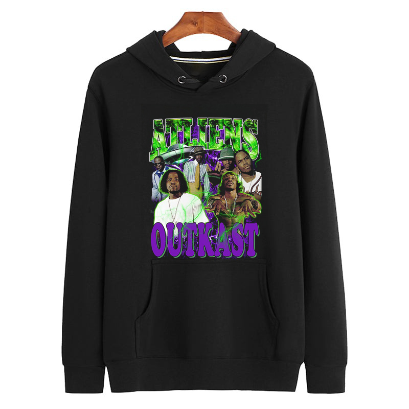 ATLIENS OUTKAST  Hip-Hop Rap Vintage Retro Bootleg Unisex Hoodie