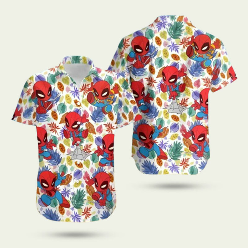 AVENGERS SUPERHERO SPIDER MAN TROPICAL HAWAIIAN SHIRT