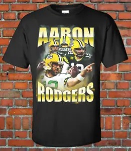 Aaron Rodgers 90s Style Bootleg Tee Green Bay Packers Football Mvp Qb