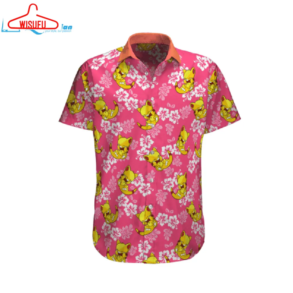 Abra Pokemon Summer Hawaiian Shirt For Women Men, Best Gift Ideas, New Fashion Gifts