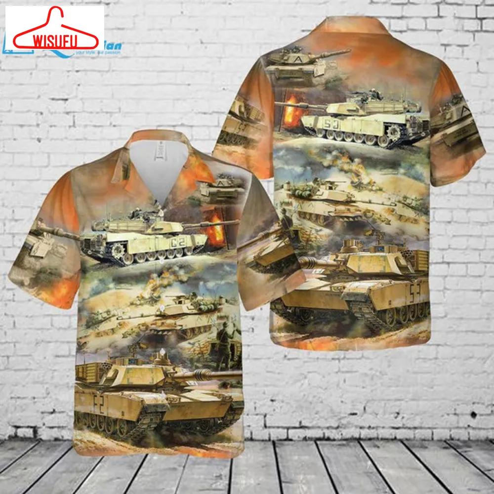 Abrams Tank Hawaiian Shirt, Summer Shirt, Beach Shirt, Best Gift Ideas, New Fashion Gifts