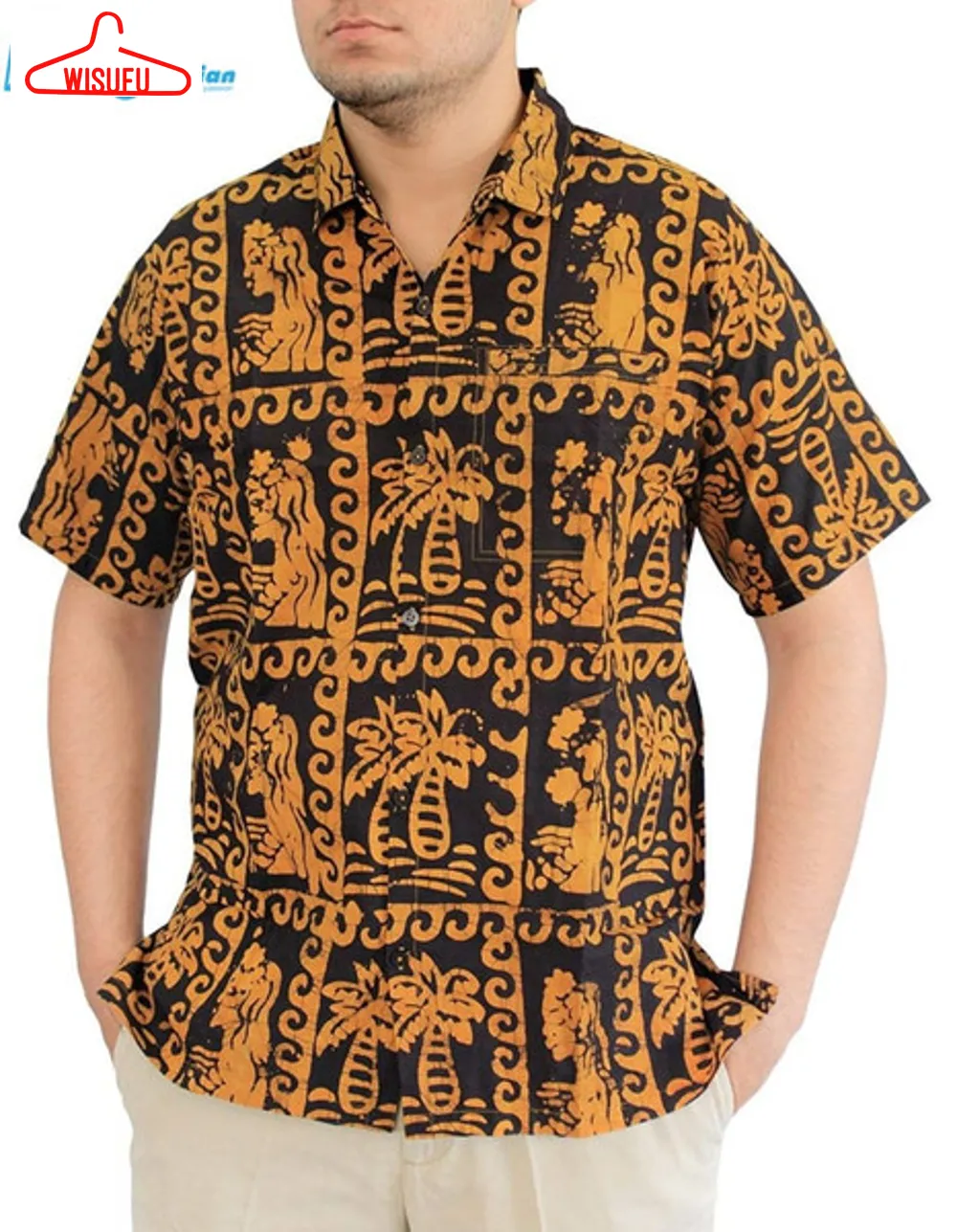 Abstract Orange Awesome Design Hawaiian Shirt, Best Gift Ideas, New Fashion Gifts