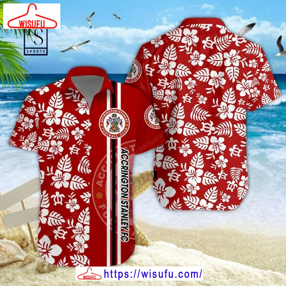 Accrington Stanley Fc 3d Hawaiian Shirt, New Fashion Gifts