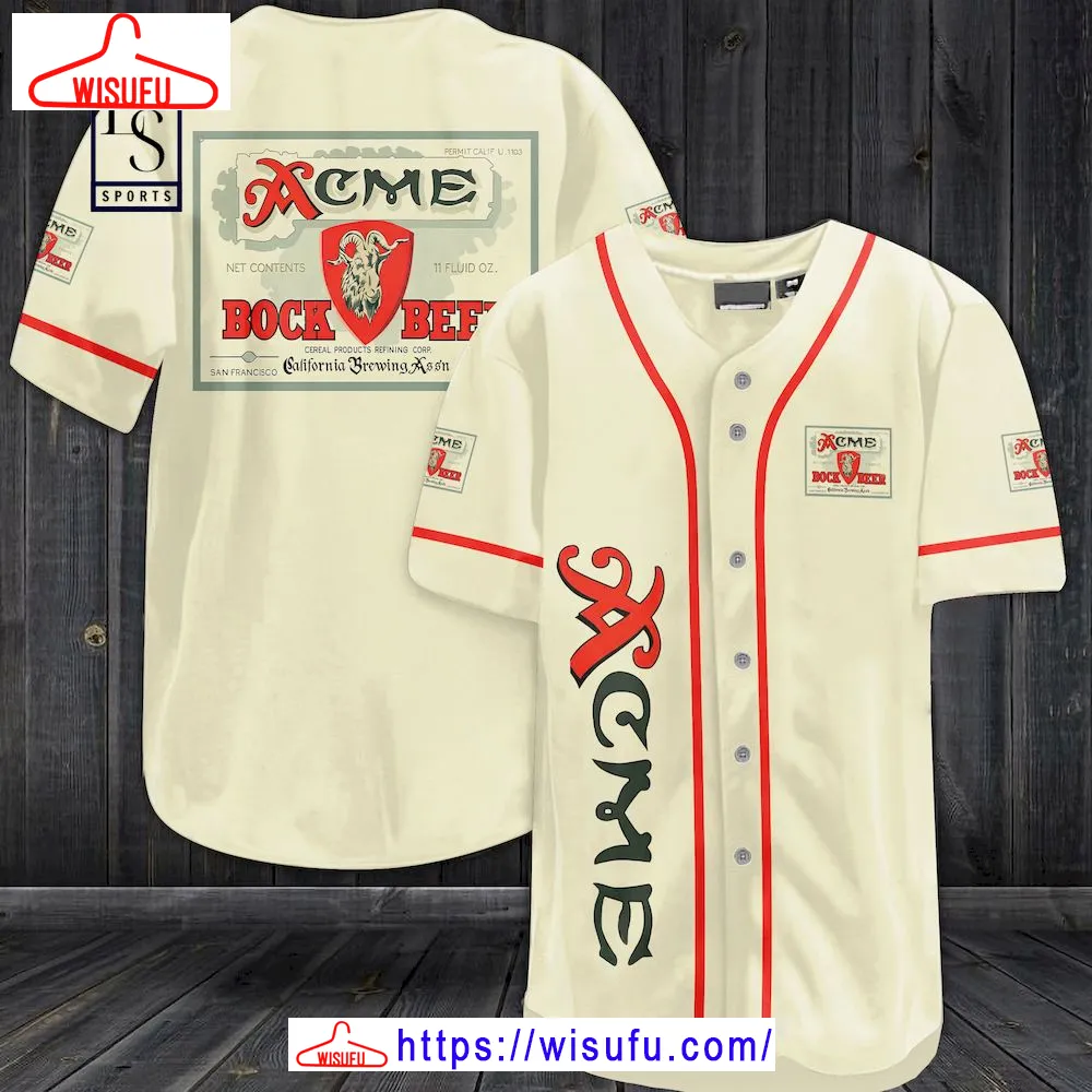 Acme Beer Baseball Jersey, New Fashion Gifts