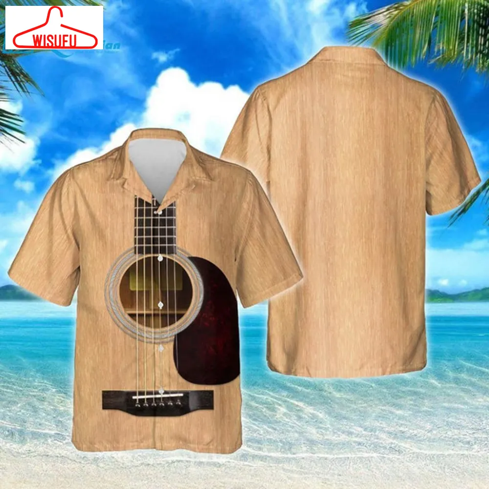 Acoustic Guitar Shirt Thh3198hwv1 Hawaiian Print 3d, Best Gift Ideas, New Fashion Gifts