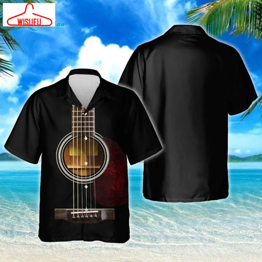 Acoustic Guitar Shirt Thh3198hwv2 Hawaiian Print 3d, Best Gift Ideas, New Fashion Gifts