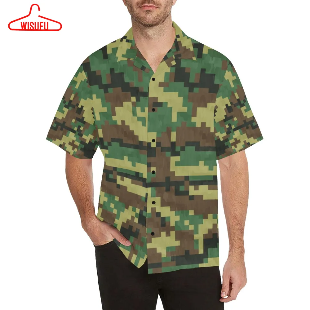 Acu Army Digital Pattern Print Design 02 Hawaiian Shirt, New Hawaiian Holiday Outfits, New Fashion Gifts