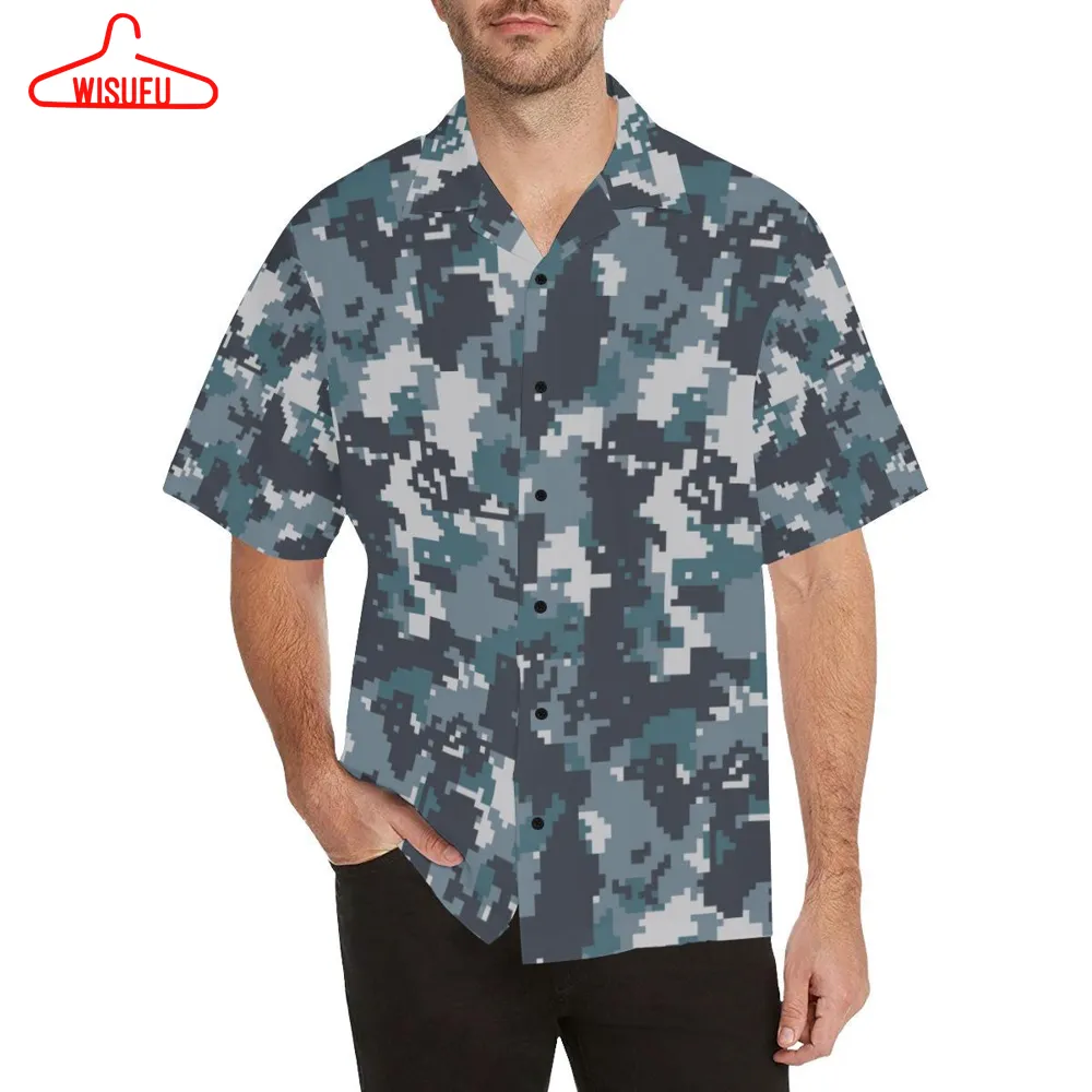 Acu Digital Urban Camouflage Hawaiian Shirt, New Hawaiian Holiday Outfits, New Fashion Gifts Vtbl26090