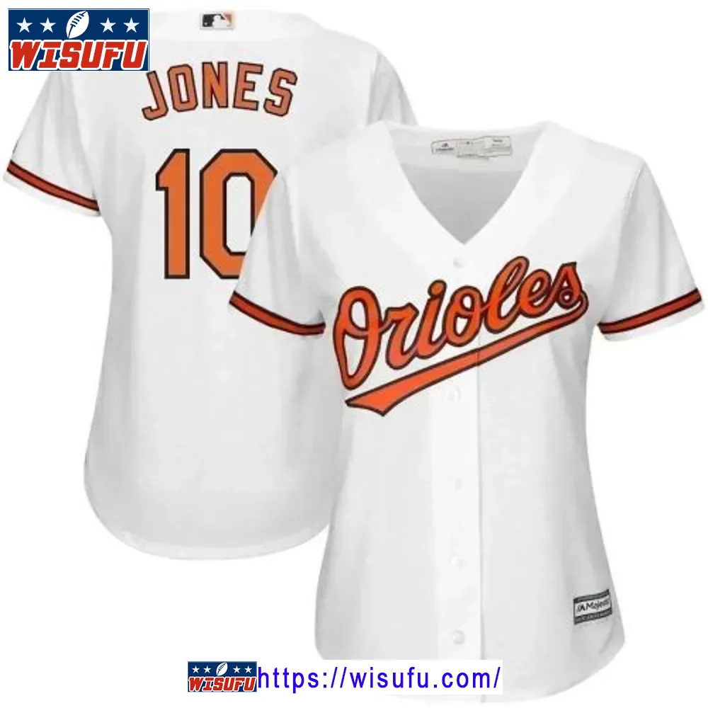 Adam Jones Baltimore Orioles Women's Cool Base Player Jersey - White