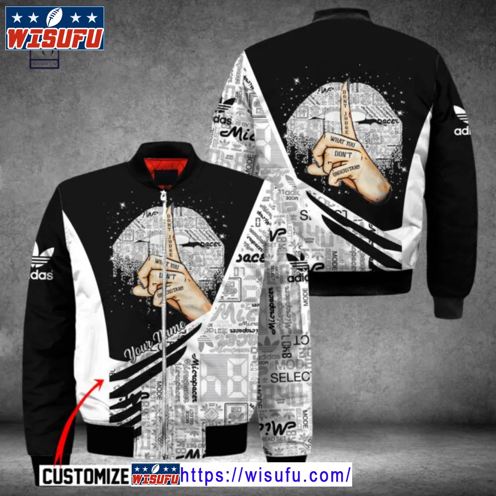 Adida.s Don't Judge What You Don't Understand Custom Name Bomber Jacket