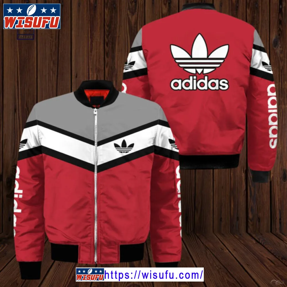 Adida.s Red Luxury Bomber Jacket