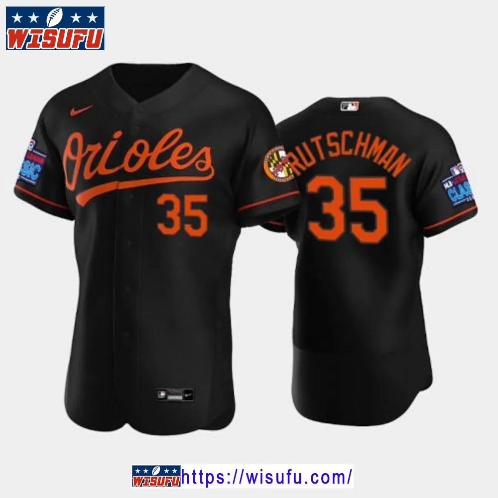 Adley Rutschman 35 Little League Classic 2024-23 Baltimore Orioles Black Alternate Jersey