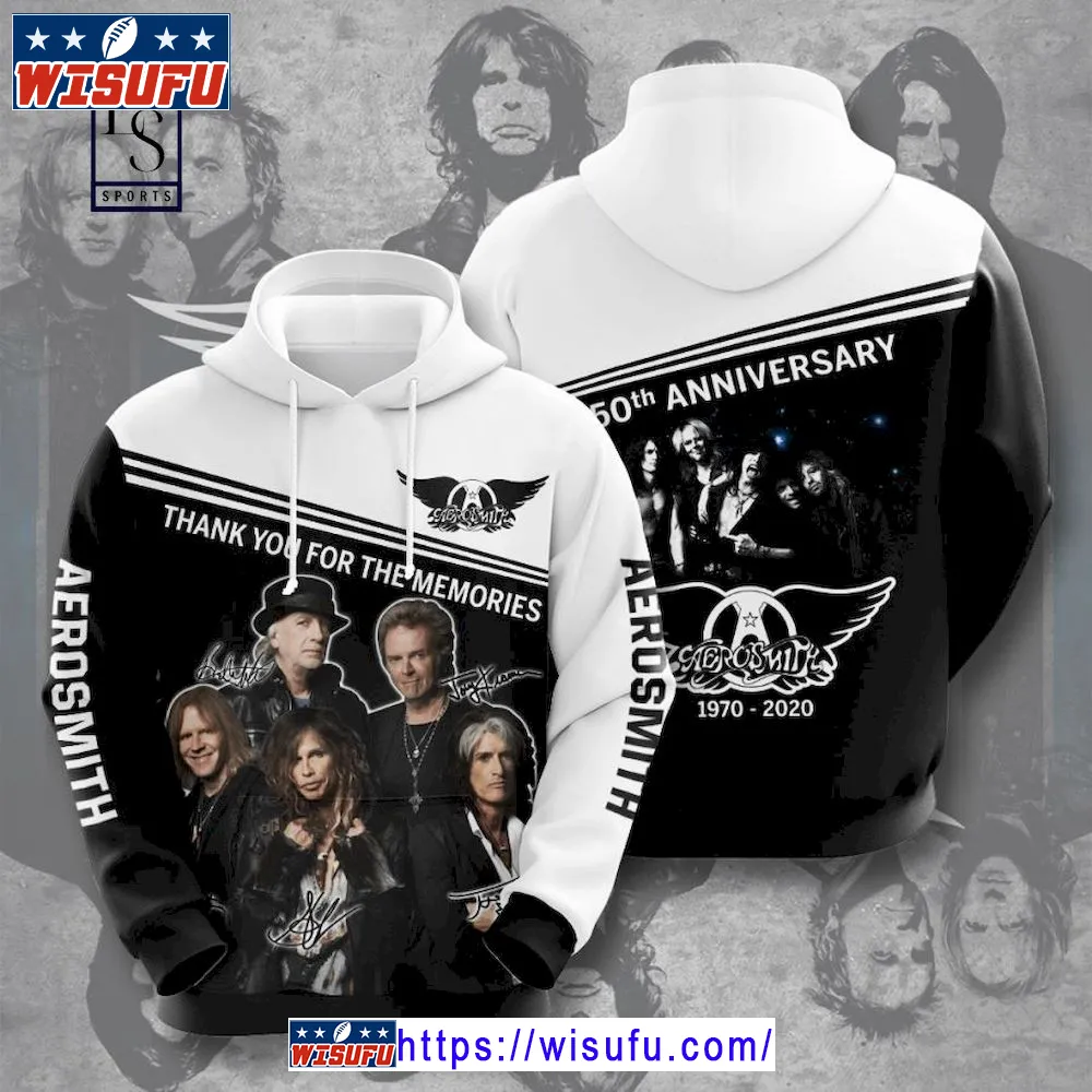 Aerosmith Anniversary Custom Hoodie 3d