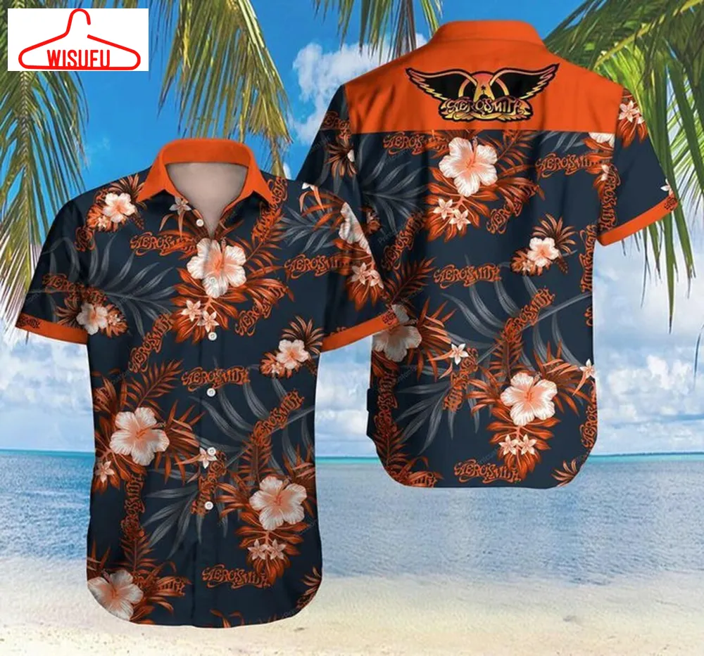 Aerosmith Hawaiian Graphic Print Short Sleeve Hawaiian Casual Shirt Size S - 5xl, New Fashion, Best Gift Ideas, New Fashion Gifts