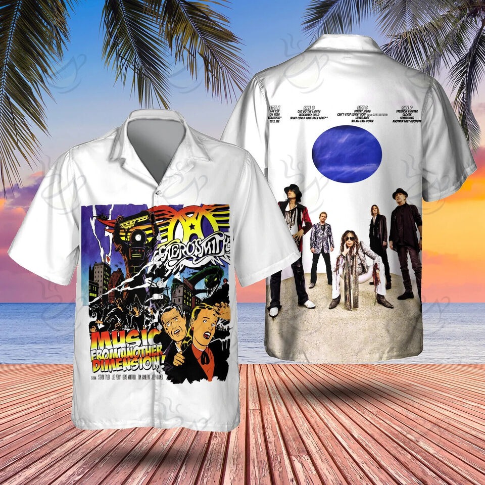 Aerosmith Music From Another Dimension Hawaiian Shirt, Button Downs, S-5XL Size