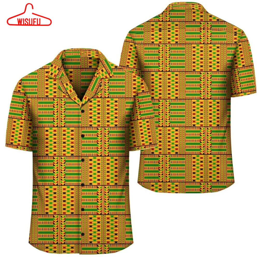 Africa Hawaiian Shirt - Kente Hawaiian Shirt Root Color J1, New Hawaiian Holiday Outfits, New Fashion Gifts