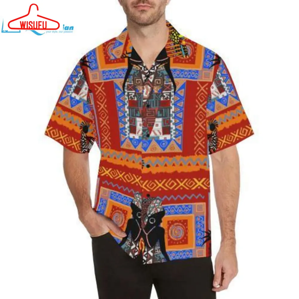 African Print Pattern Hawaiian Shirt, Best Gift Ideas, New Fashion Gifts