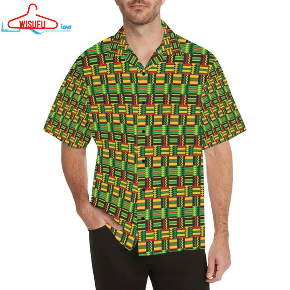 African Zip Zag Print Pattern Hawaiian Shirt, Best Gift Ideas, New Fashion Gifts