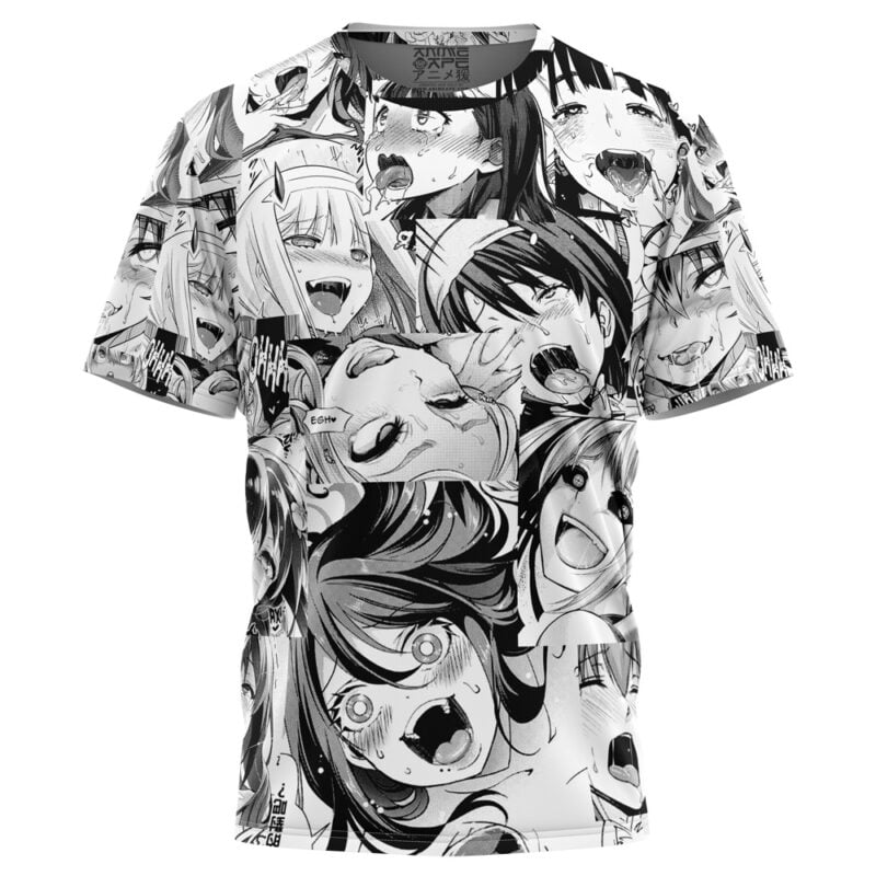 Ahegao Manga Collage T-Shirt