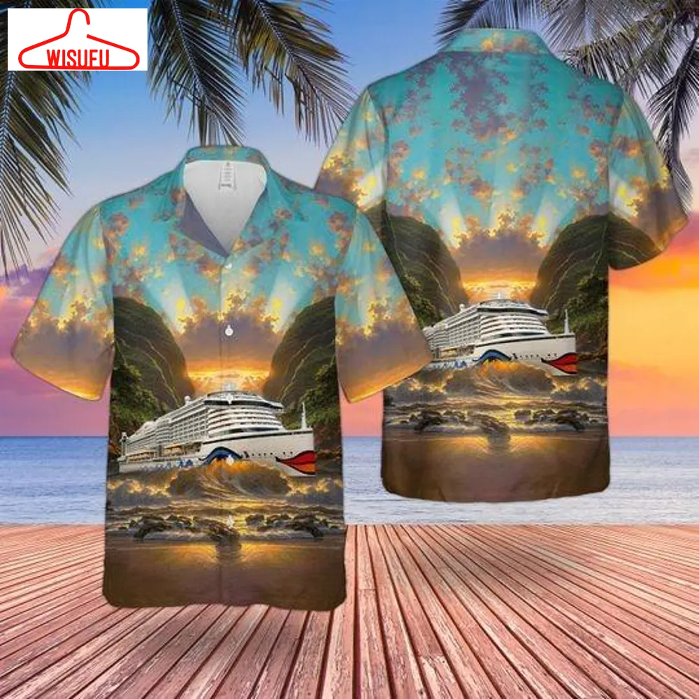 Aida Cruises Hawaiian Shirt - For Men & Women - Adult - Hw8578, New Hawaiian Holiday Outfits, New Fashion Gifts