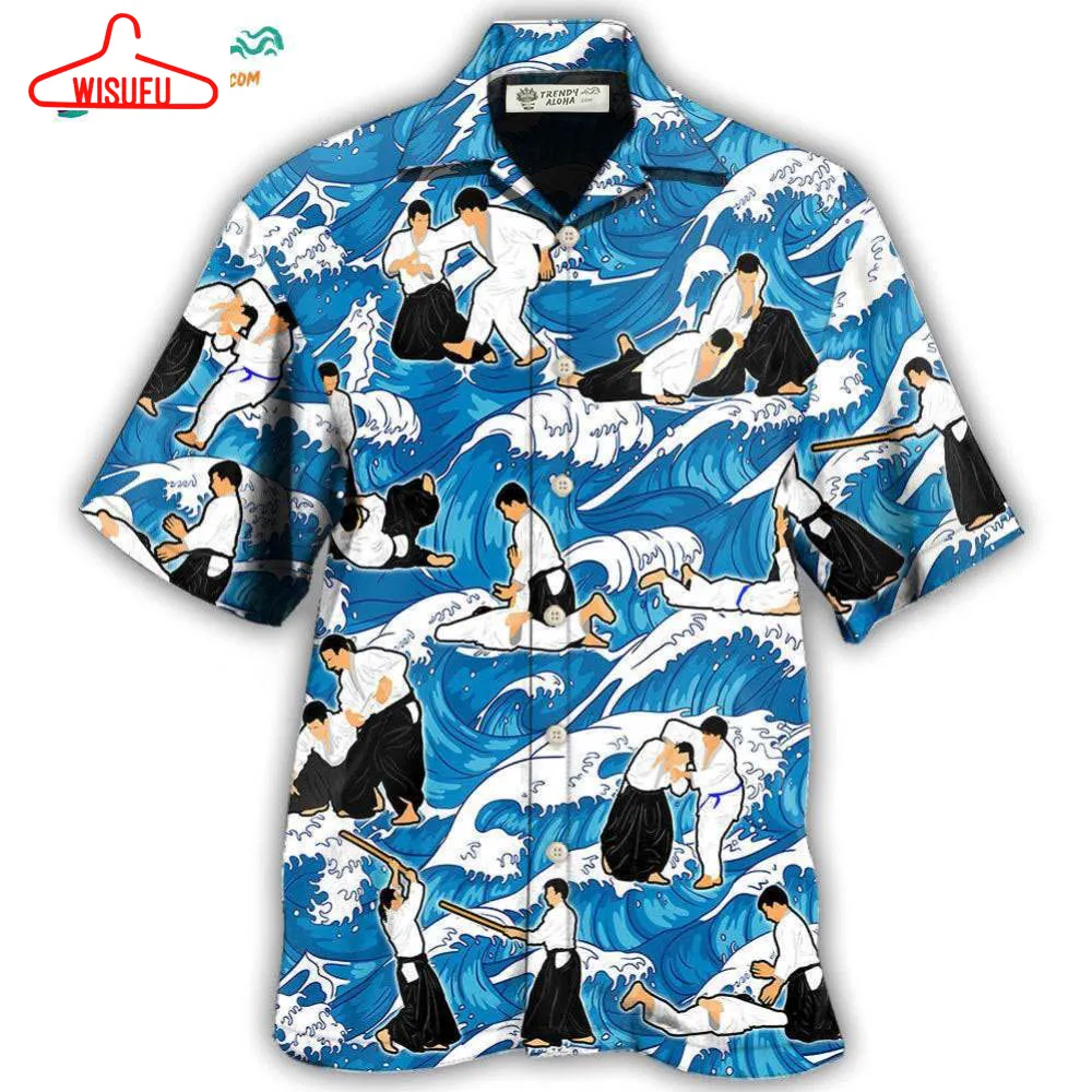 Aikido Make Me Strong Hawaiian Shirt- Wisufu Aloha