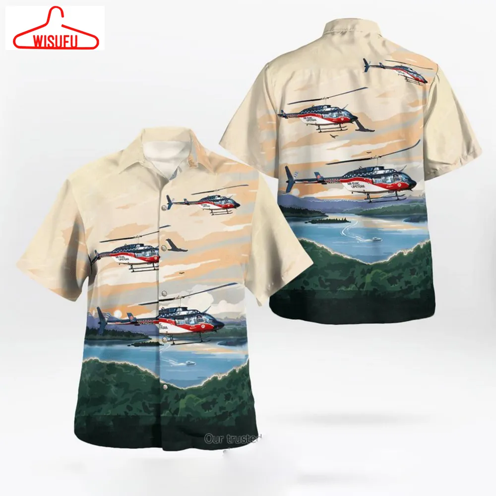 Air Evac Lifeteam Bell 206l-1 Longranger Ii Hawaiian Shirt - New Fashion, Perfect Gift Idea