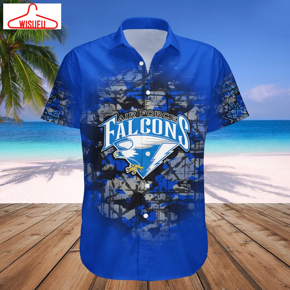 Air Force Falcons Camouflage Vintage Hawaiian Shirt, New Fashion Gifts