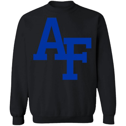 Air Force Falcons Logo Unisex Crewneck Sweatshirt-Black