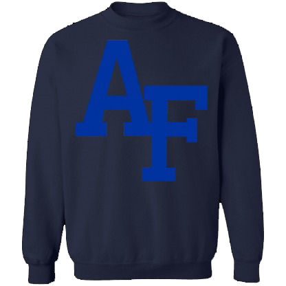 Air Force Falcons Logo Unisex Crewneck Sweatshirt-Navy