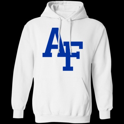 Air Force Falcons Logo Unisex Pullover Hoodie-White