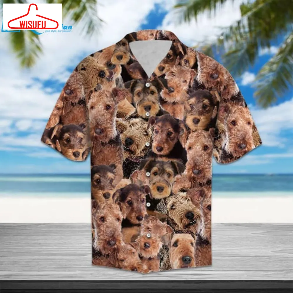 Airedale Terrier Awesome - Hawaii Shirt Hawaiian Print 3d, Best Gift Ideas, New Fashion Gifts