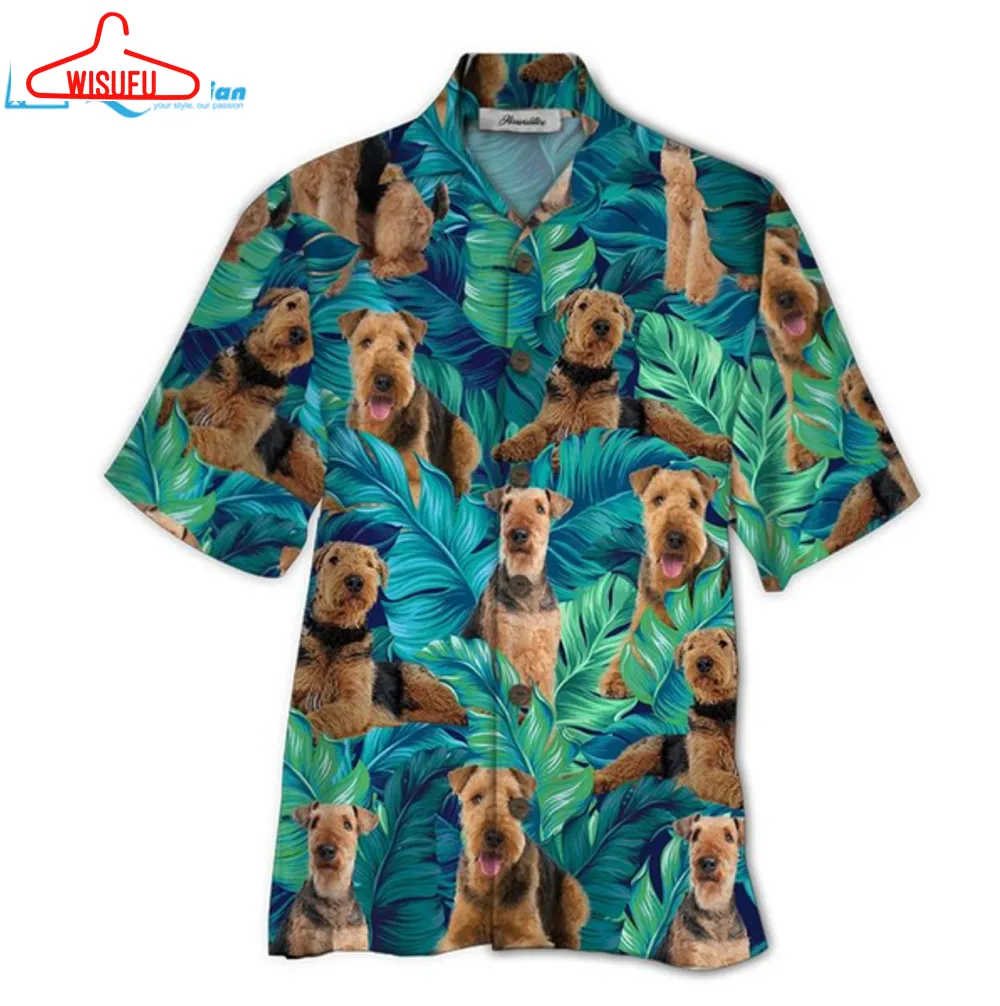 Airedale Terrier Hawaiian Shirt For Men & Women Adult -, Best Gift Ideas, New Fashion Gifts