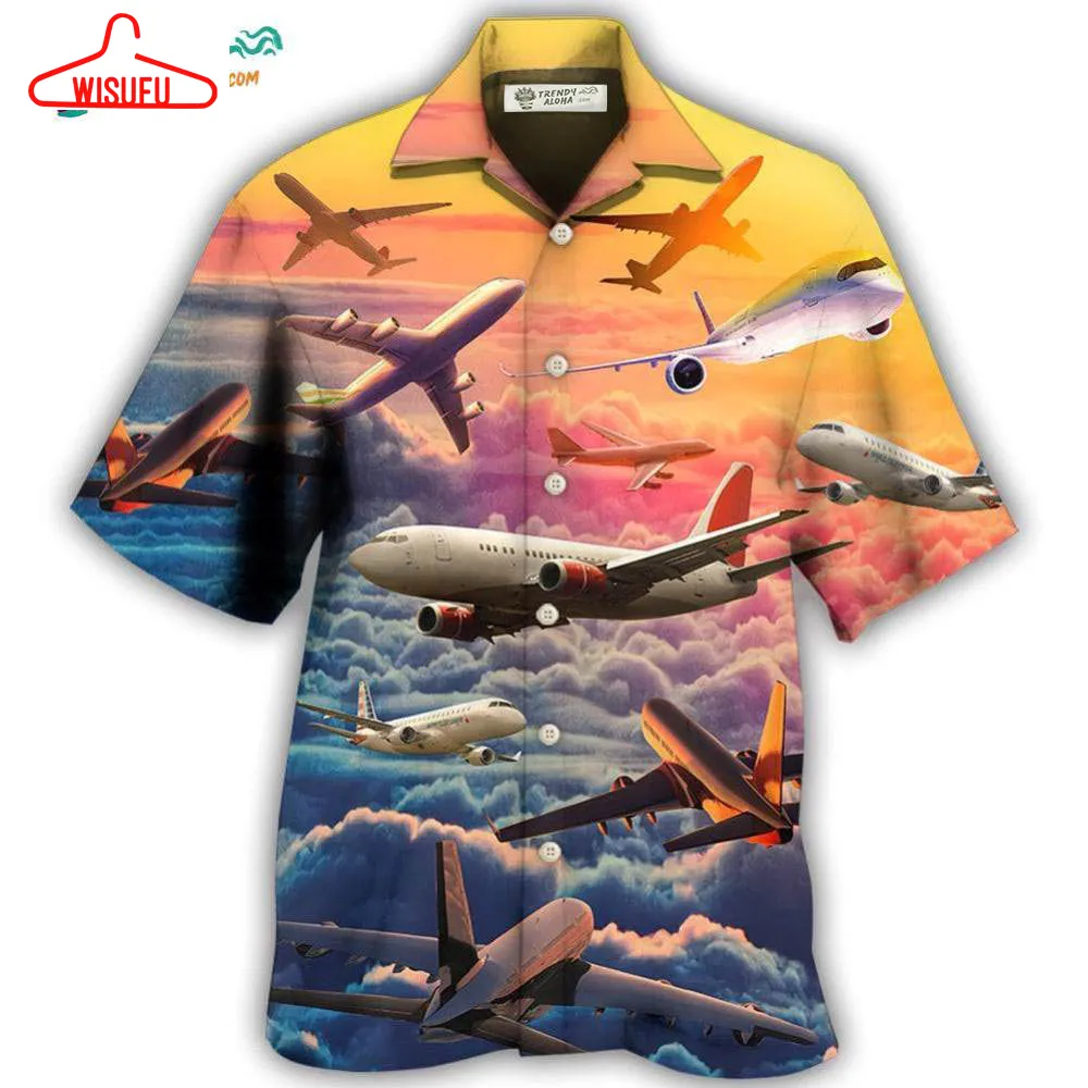 Airplane Let Your Dreams Take Flight Style Hawaiian Shirt- Wisufu Aloha