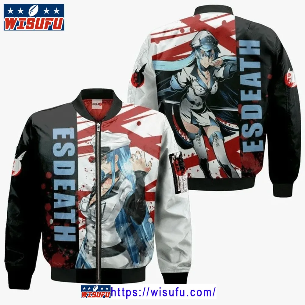 Akame Ga Kill Esdeath Anime Manga Bomber Jacket