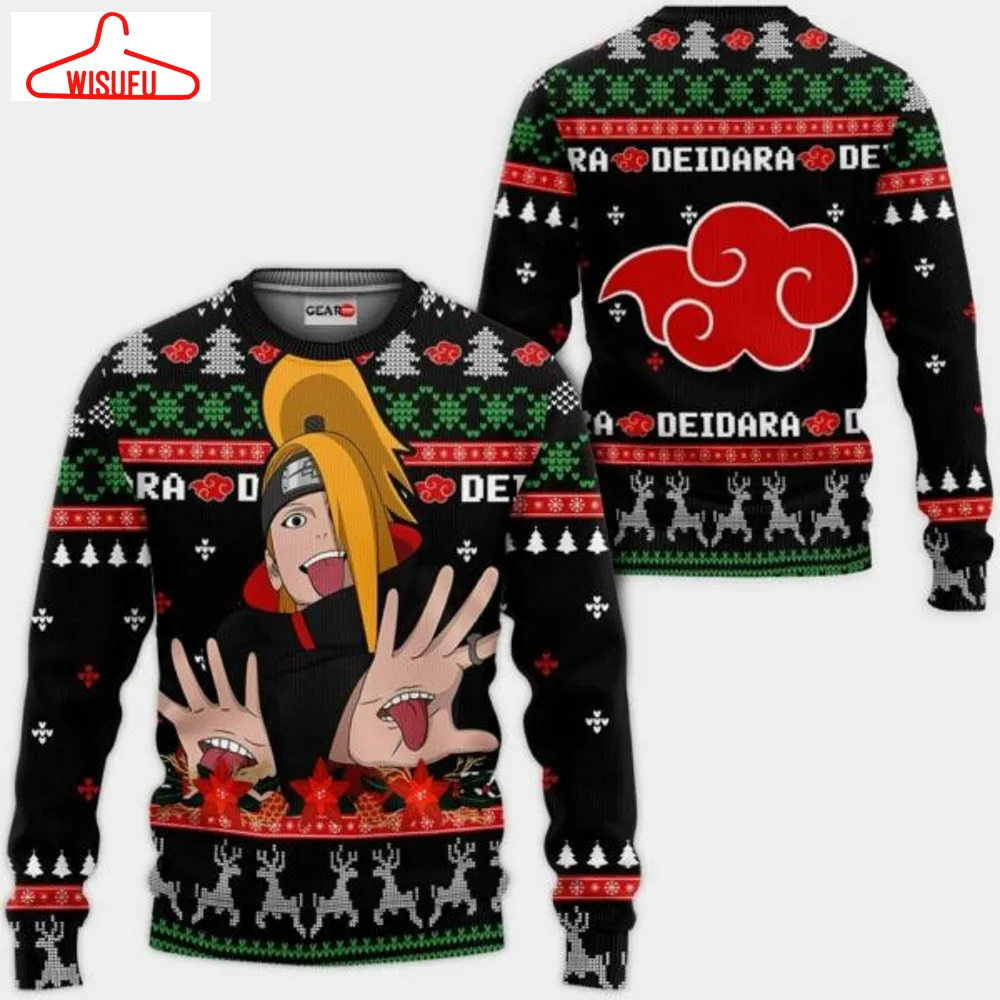 Akatsuki Deidara Ugly Christmas Naruto Anime Xmas 1k437 Gifts ,naruto Anime Xmas Christmas Gift Fan