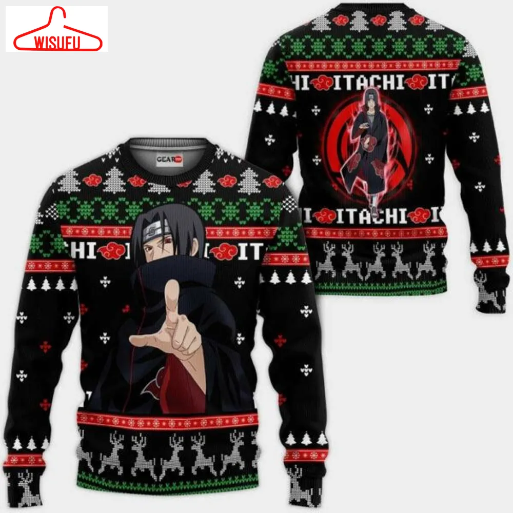 Akatsuki Itachi Ugly Christmas Naruto Anime Xmas 1k458 Gifts ,naruto Anime Xmas Christmas Gift Fan