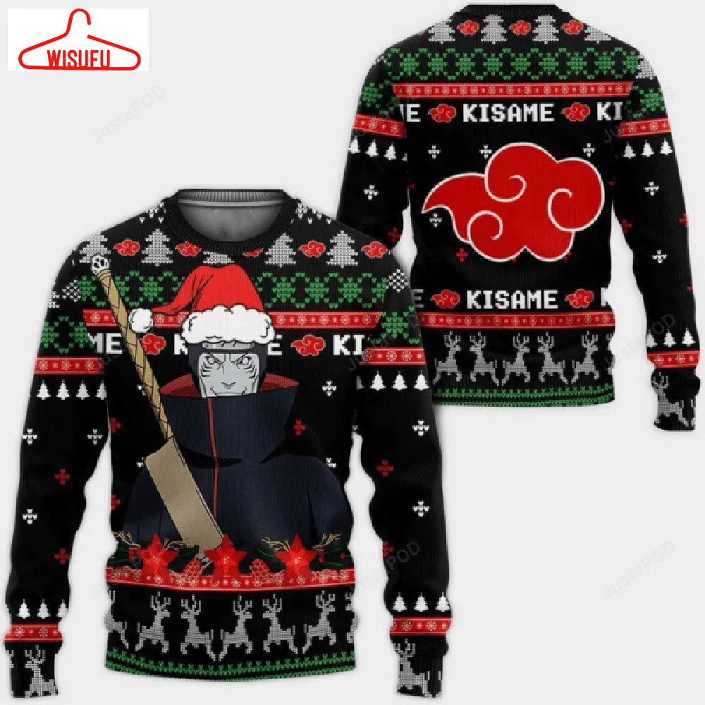 Akatsuki Kisame Naruto Anime 14 Ugly Sweater, Akatsuki Naruto Anime Gift Fan Ugly Sweater