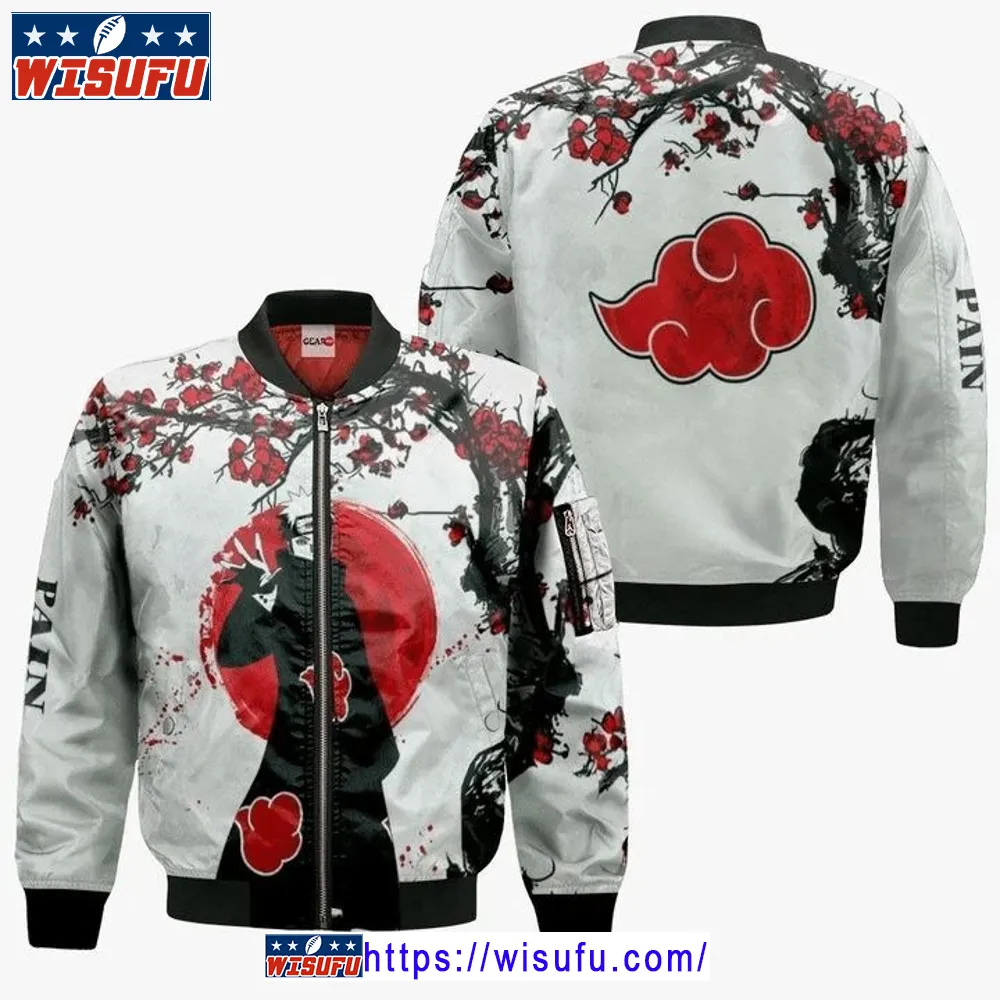 Akatsuki Nagato Anime Manga Naruto 3d Bomber Jacket