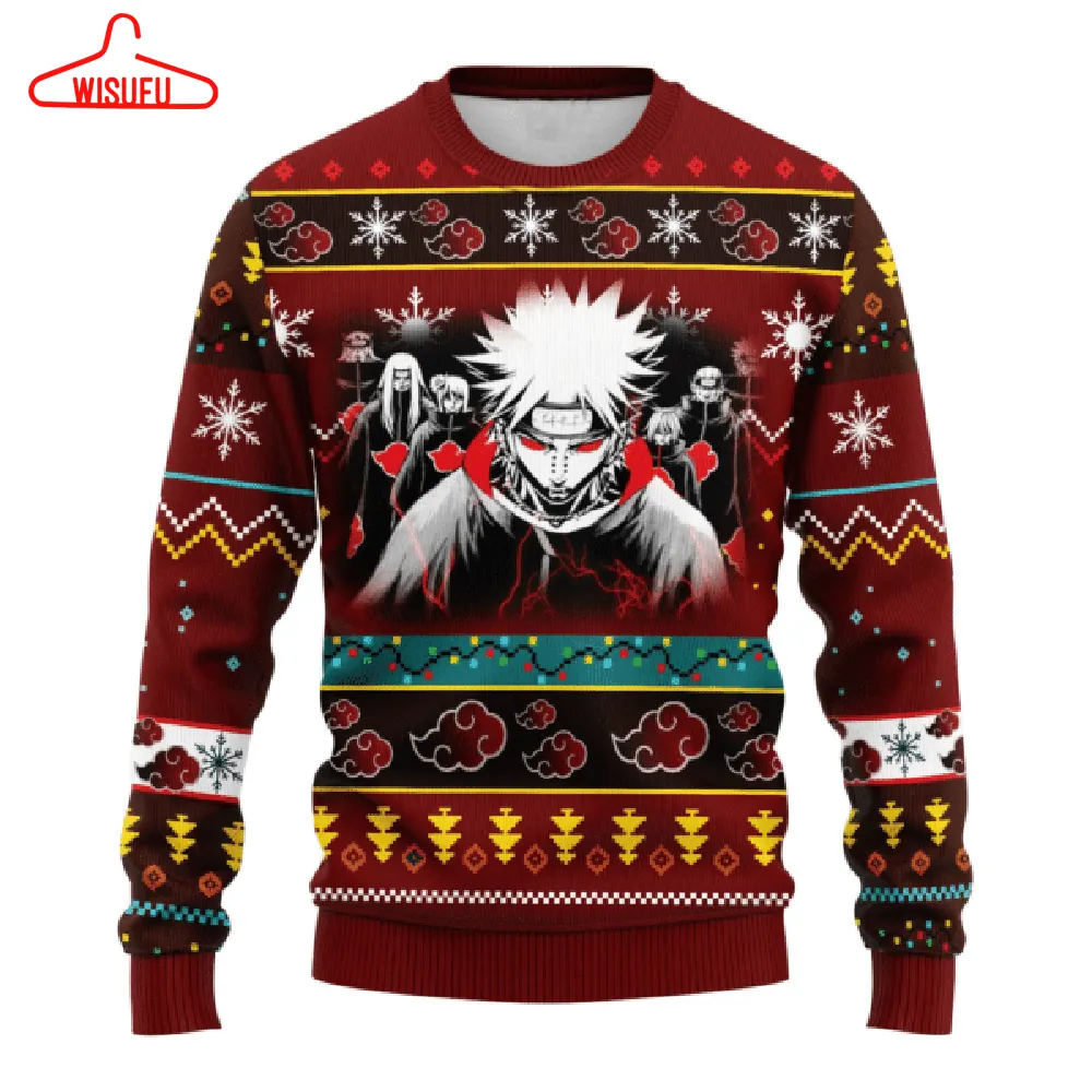 Akatsuki Naruto Anime 10 Ugly Sweater, Akatsuki Naruto Anime Gift Fan Ugly Sweater