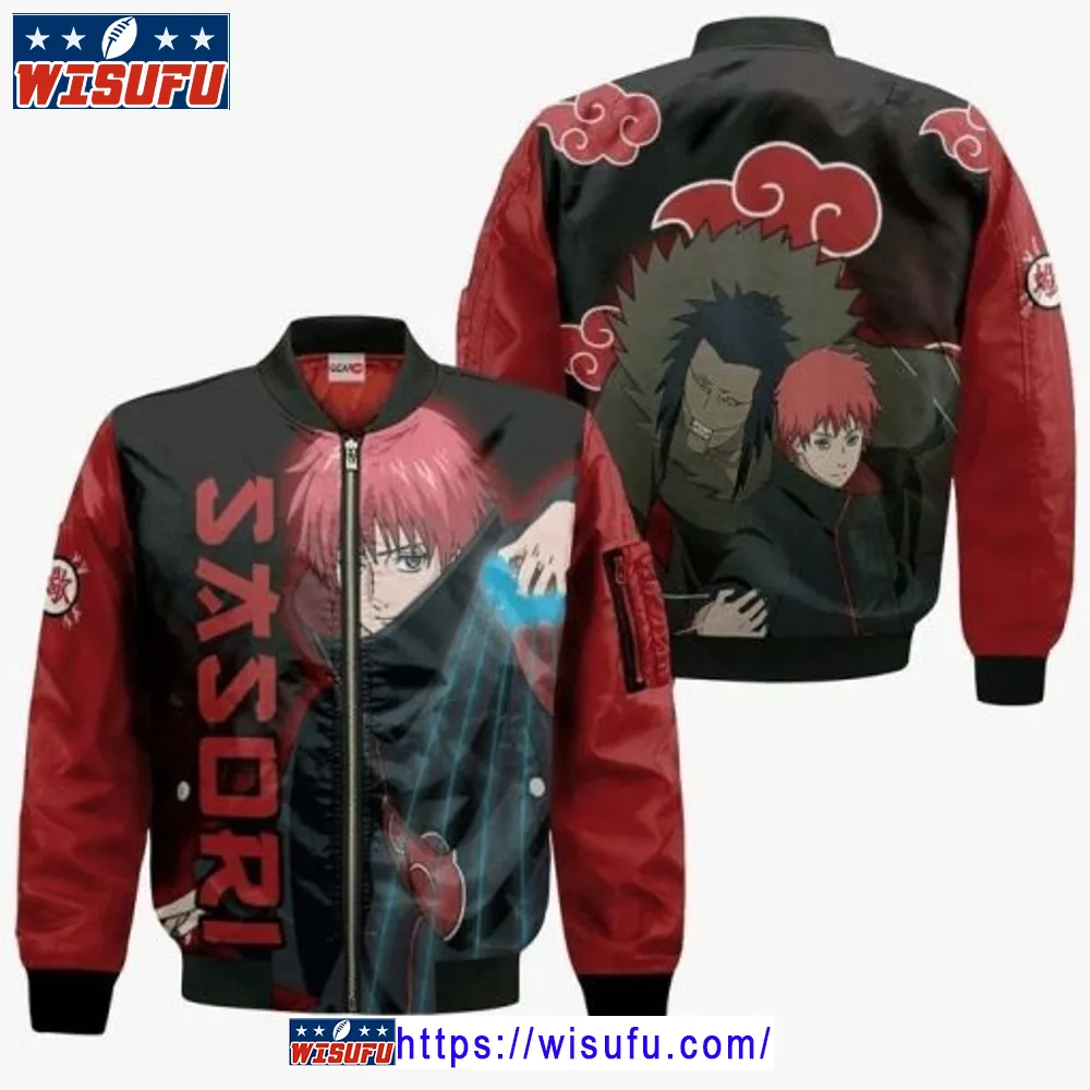 Akatsuki Sasori Naruto Anime Manga 3d Bomber Jacket