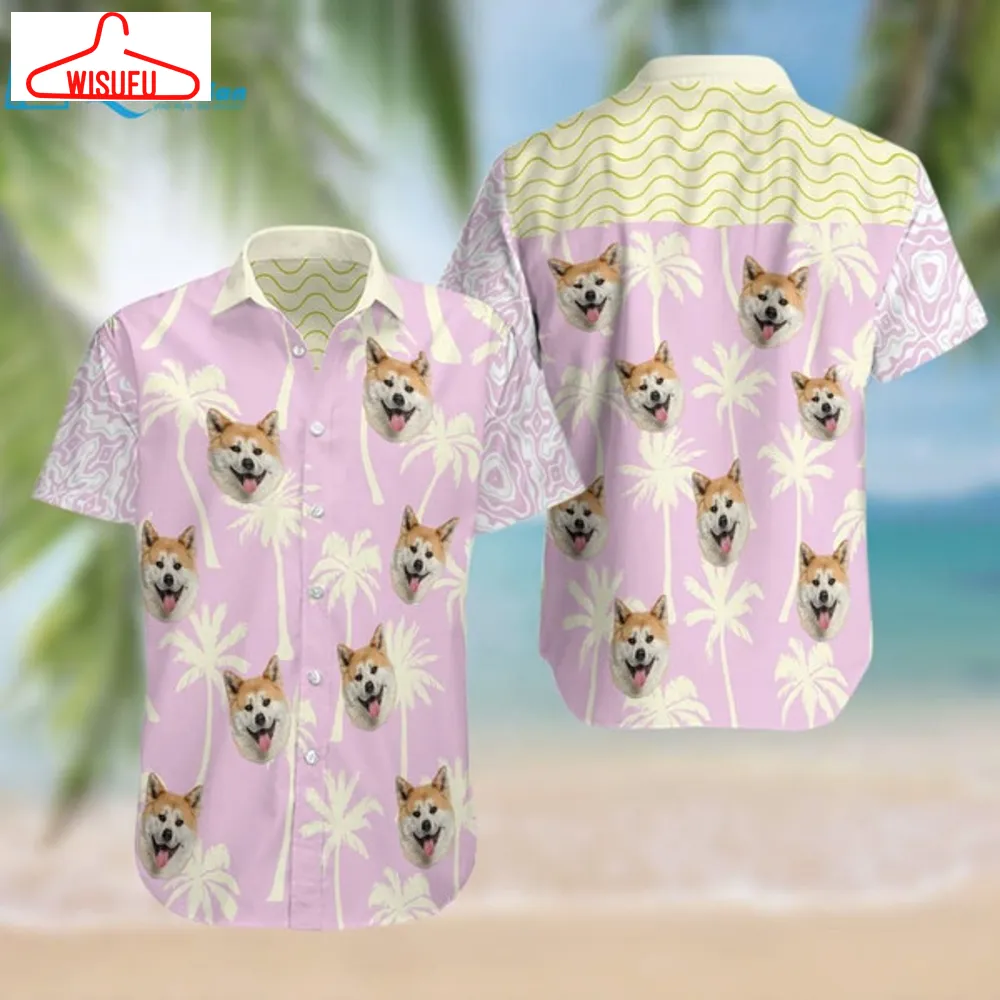 Akitas Purple Awesome Hawaiian Shirt, Best Gift Ideas, New Fashion Gifts