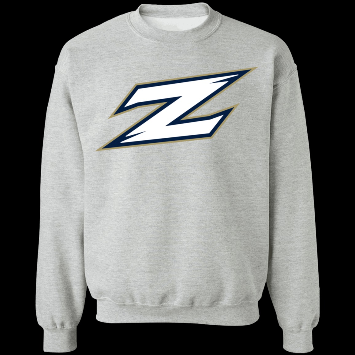 Akron Zips Logo Crewneck  Unisex Sweatshirt-Sport Grey