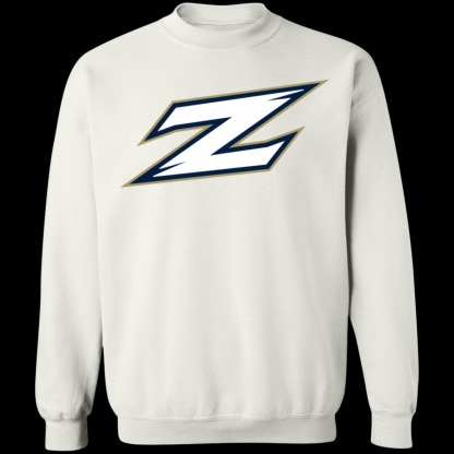 Akron Zips Logo Crewneck  Unisex Sweatshirt-White