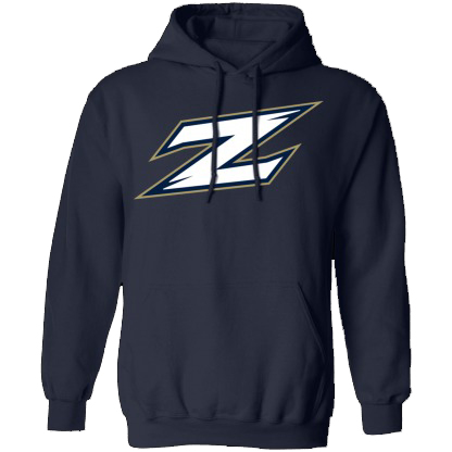 Akron Zips Logo Unisex Pullover Hoodie-Navy