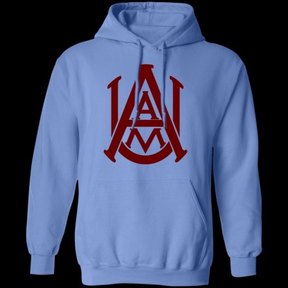 Alabama A&M Bulldogs Logo Unisex Pullover Hoodie-Light Blue