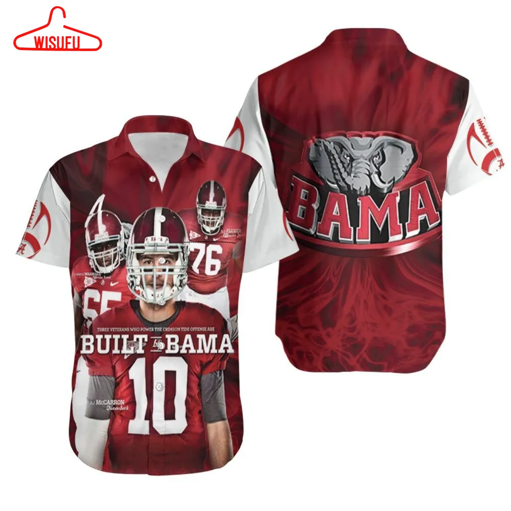 Alabama Crimson Tide Chance Warmack Mccarron Flucker Built By Bama Hawaiian Shirt, New Hawaiian Holiday Outfits, New Fashion Gifts