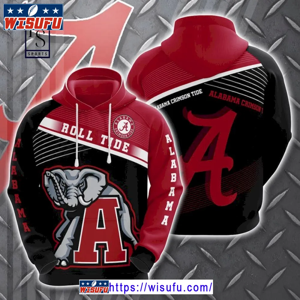 Alabama Crimson Tide Custom Hoodie 3d